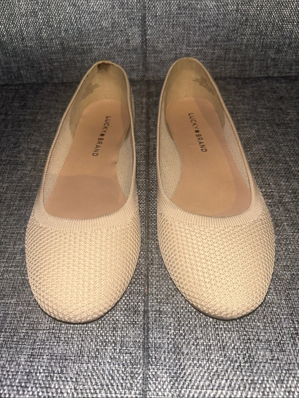 NEW - Lucky Brand Neutral Knit Ballet Flats